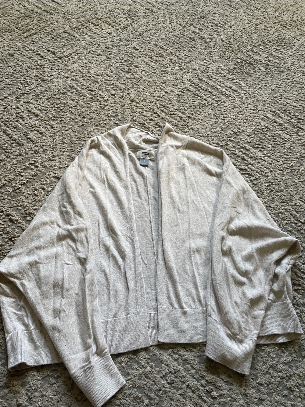 Old Navy Light Cream Knit Cardigan